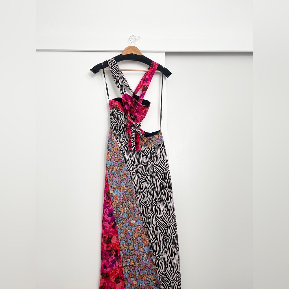 NWT For Love and Lemons Sexy Rita Maxi Dress Cutout Printed Size XS - Picture 8 of 9